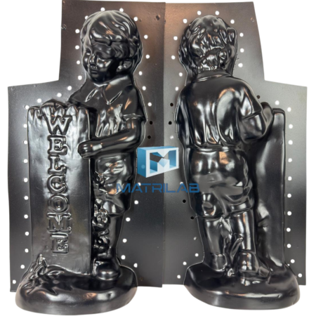 Matrite decoratiuni gradina - Matrita baiat welcome 61 cm H