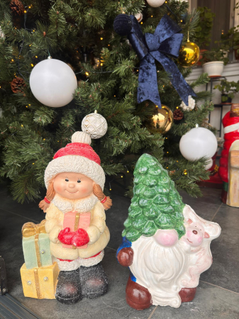 Matrita Fetita cu Cadouri 37 cm H - set 2 bucati fata si spate [3]