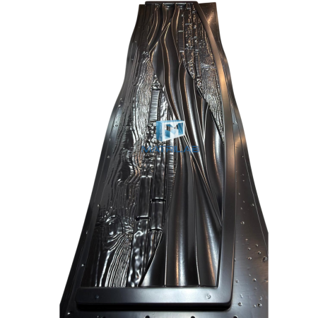 Matrite gard - Matrita gard ARCADA 200x50 cm model PIATRA cu VALURI si LEMN