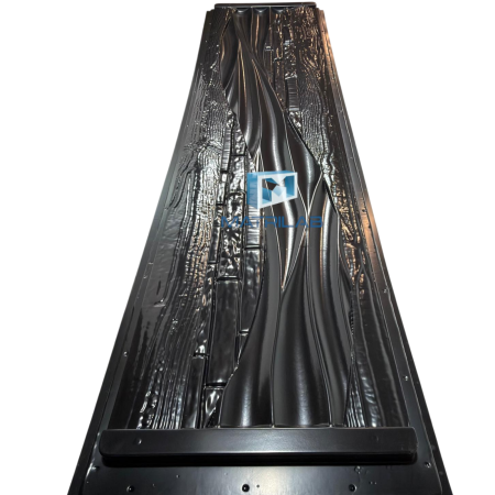 Matrite gard - Matrita gard 200x50 cm model PIATRA cu VALURI si LEMN