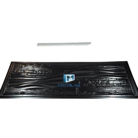 Matrita gard 200x50 cm model PIATRA cu VALURI si LEMN [2]