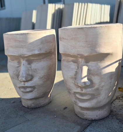 Human face flower pot mold 58 cm H [1]
