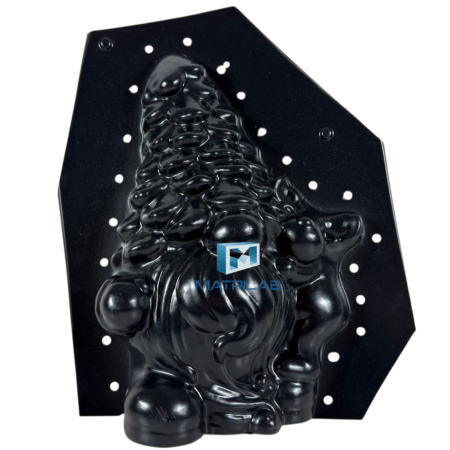 Matrite decoratiuni gradina - Matrita Gnom brad de Craciun  34 cm H - set 2 bucati fata si spate