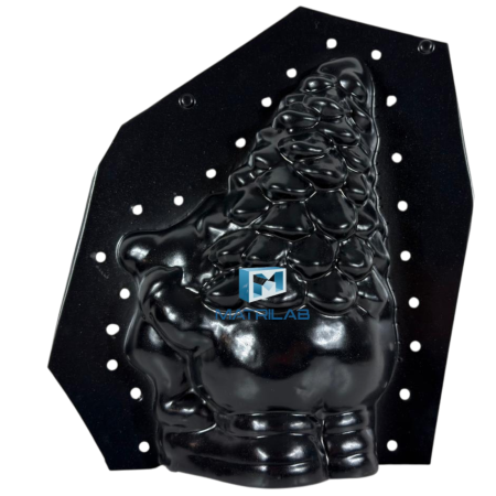 Matrita Gnom brad de Craciun  34 cm H - set 2 bucati fata si spate [4]