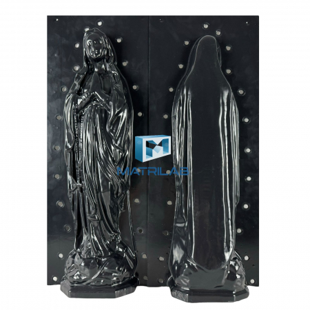 Matrite decoratiuni gradina - Matrita Maica Domnului 54.5 cm H - set 2 bucati fata si spate