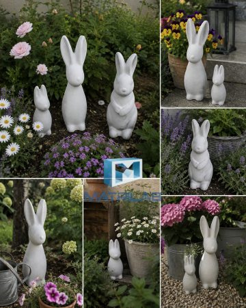 Garden bunny mold 48 cm H [3]