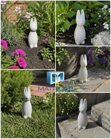Mini garden bunny mold 25 cm H [5]