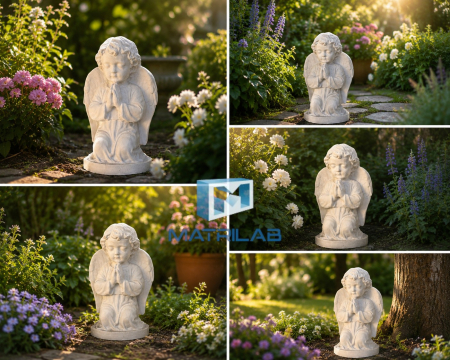 Angel praying mold 42 cm H [3]