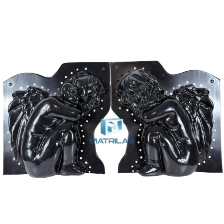 Matrite decoratiuni gradina - Matrita INGERAS STATUETA de stanga 50 cm H - set 2 bucati fata si spate