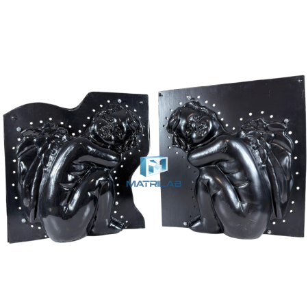 Matrite decoratiuni Paste - Set matrite INGERASI STATUETA stanga si dreapta 50 cm H