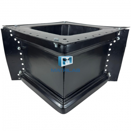 Matrite decoratiuni gradina - Matrita Jardiniera beton CUBO  35.5x35.5x27 cm