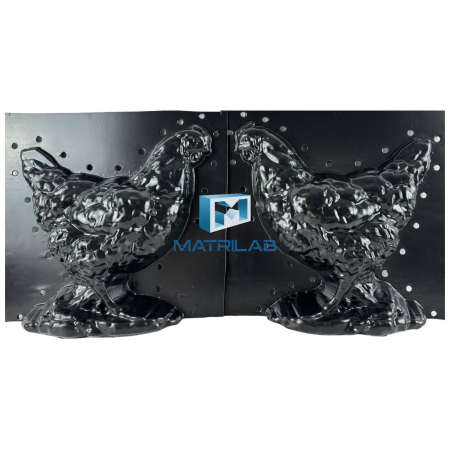 Matrite decoratiuni gradina - Matrita Gaina 34 cm H - set 2 bucati fata si spate