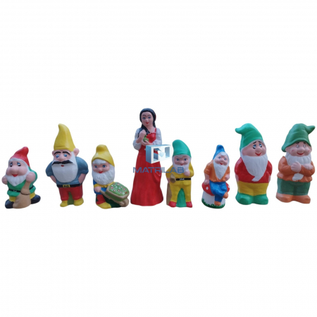 Matrite decoratiuni gradina - Set Alba ca Zapada si cei 7 pitici