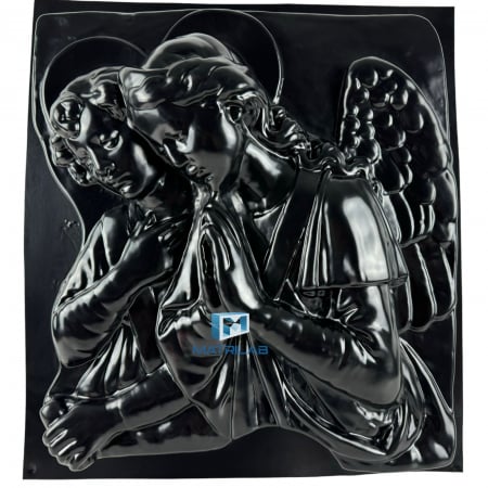 Matrite decoratiuni gradina - Matrita decoratiune funerara cu ingerasi SD-6 48x44.5x9 cm