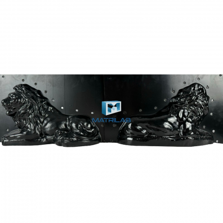Matrite decoratiuni gradina - Matrita Leu 39x25 cm - set 2 bucati fata si spate