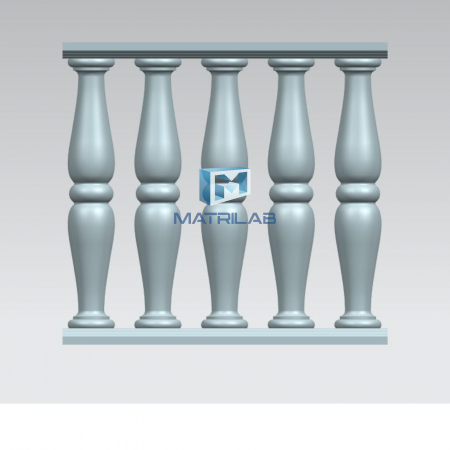 Matrita Stalpisor Balustrada 82 cm H - set 2 bucati fata si spate [4]