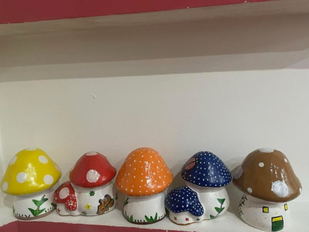 Set 2 matrite ciupercute fata si spate 16 cm H [1]