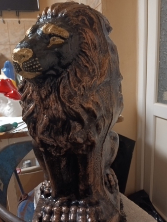 Set of 2 Imposing lions molds left and right impunators 54 cm H [2]