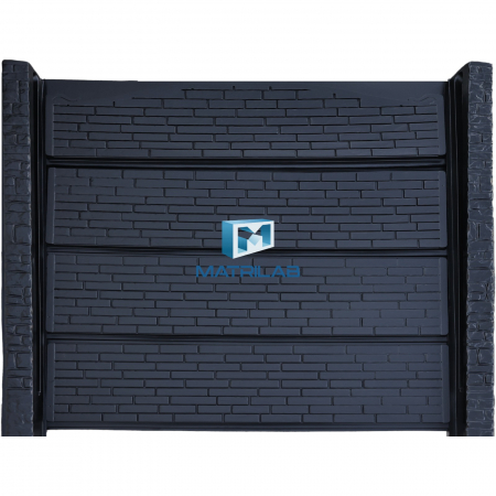 Set matrite gard panou complet cu 4 matrite de gard si 2 stalpi [1]