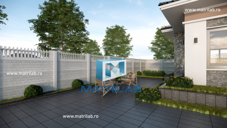 Set matrite gard panou complet cu 4 matrite de gard si 2 stalpi [2]