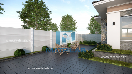 Set matrite gard panou complet cu 4 matrite de gard si 2 stalpi [1]