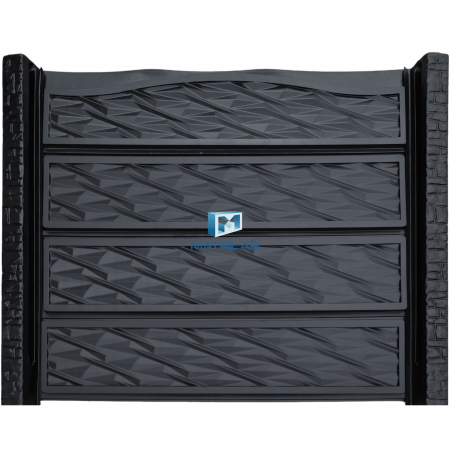Set matrite gard panou complet cu 4 matrite de gard si 2 stalpi [1]