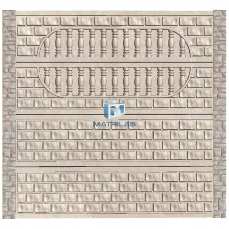 Set matrite gard - Set matrite gard panou complet cu 4 matrite de gard si 2 stalpi