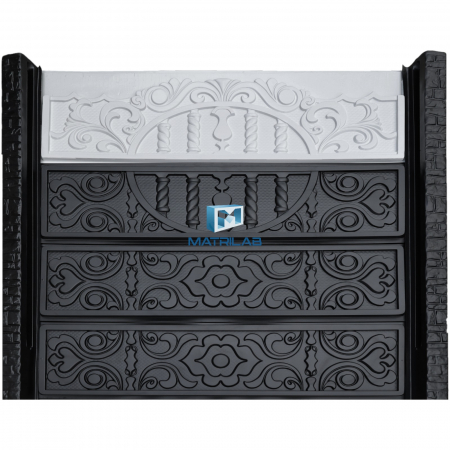 Set matrite gard panou complet cu 4 matrite de gard si 2 stalpi [2]