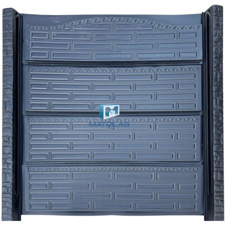 Set matrite gard - Set matrite gard panou complet cu 4 matrite de gard si 2 stalpi - PREMIUM SERPISORI 1+2