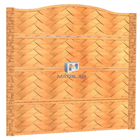 Set matrite gard - Set matrite gard panou complet cu 4 matrite de gard si 2 stalpi