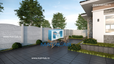 Set matrite gard panou complet cu 4 matrite de gard si 2 stalpi [2]