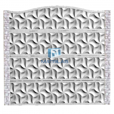 Set matrite gard - Set matrite gard panou complet cu 4 matrite de gard si 2 stalpi