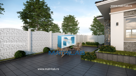 Set matrite gard panou complet cu 4 matrite de gard si 2 stalpi [2]