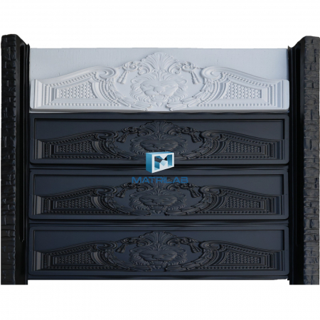 Set matrite gard panou complet cu 4 matrite de gard si 2 stalpi [2]