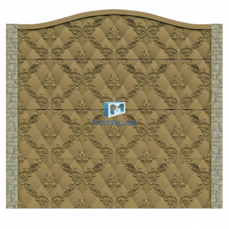 Set matrite gard - Set matrite gard panou complet cu 4 matrite de gard si 2 stalpi
