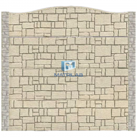 Set matrite gard - Set matrite gard panou complet cu 4 matrite de gard si 2 stalpi