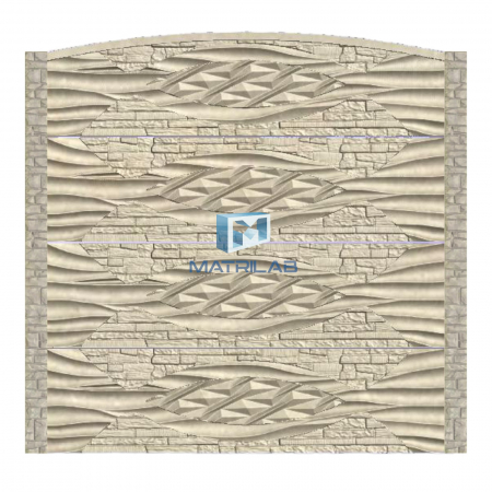 Set matrite gard - Set matrite gard panou complet cu 4 matrite de gard si 2 stalpi