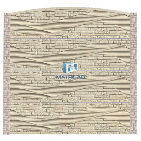 Set matrite gard - Set matrite gard panou complet cu 4 matrite de gard si 2 stalpi