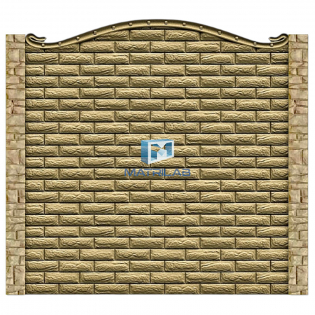 Set matrite gard - Set matrite gard panou complet cu 4 matrite de gard si 2 stalpi - CARAMIZI 1+2