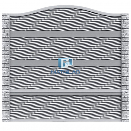 Set matrite gard - Set matrite gard panou complet cu 4 matrite de gard si 2 stalpi
