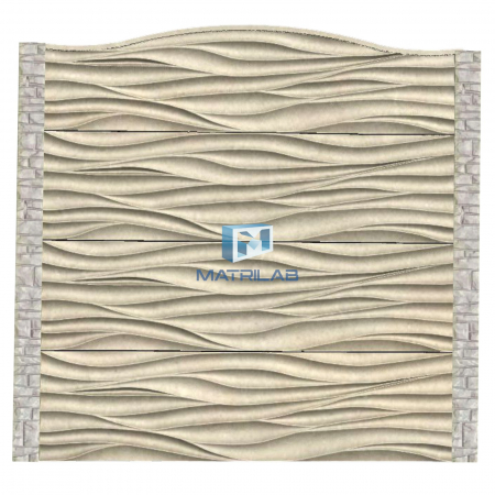 Set matrite gard - Set matrite gard panou complet cu 4 matrite de gard si 2 stalpi