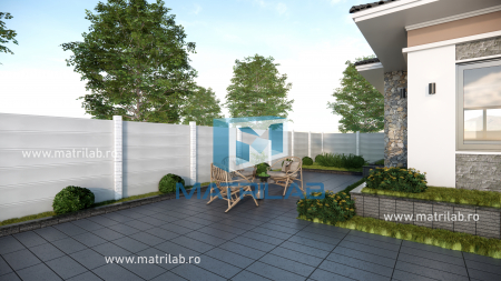 Set matrite gard panou complet cu 6 matrite de gard si 2 stalpi [1]