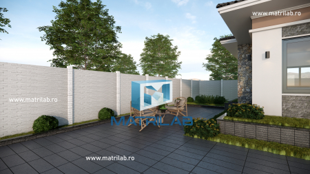 Set matrite gard panou complet cu 6 matrite de gard si 2 stalpi [1]