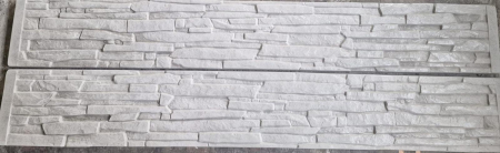 Complete panel fence mold set with 6 fence molds and 2 posts - CLASSIC STONE 3 [1]