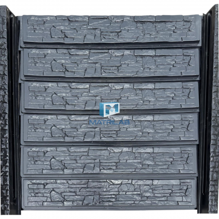 Set matrite gard - Set matrite gard panou complet cu 6 matrite de gard si 2 stalpi - PIATRA NATURALA PUISOR
