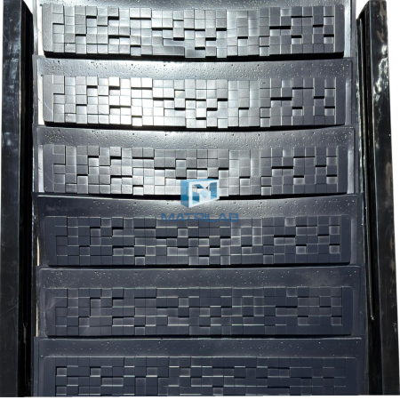 Set matrite gard - Set matrite gard panou complet cu 6 matrite de gard si 2 stalpi - SQUARES 200x30 cm